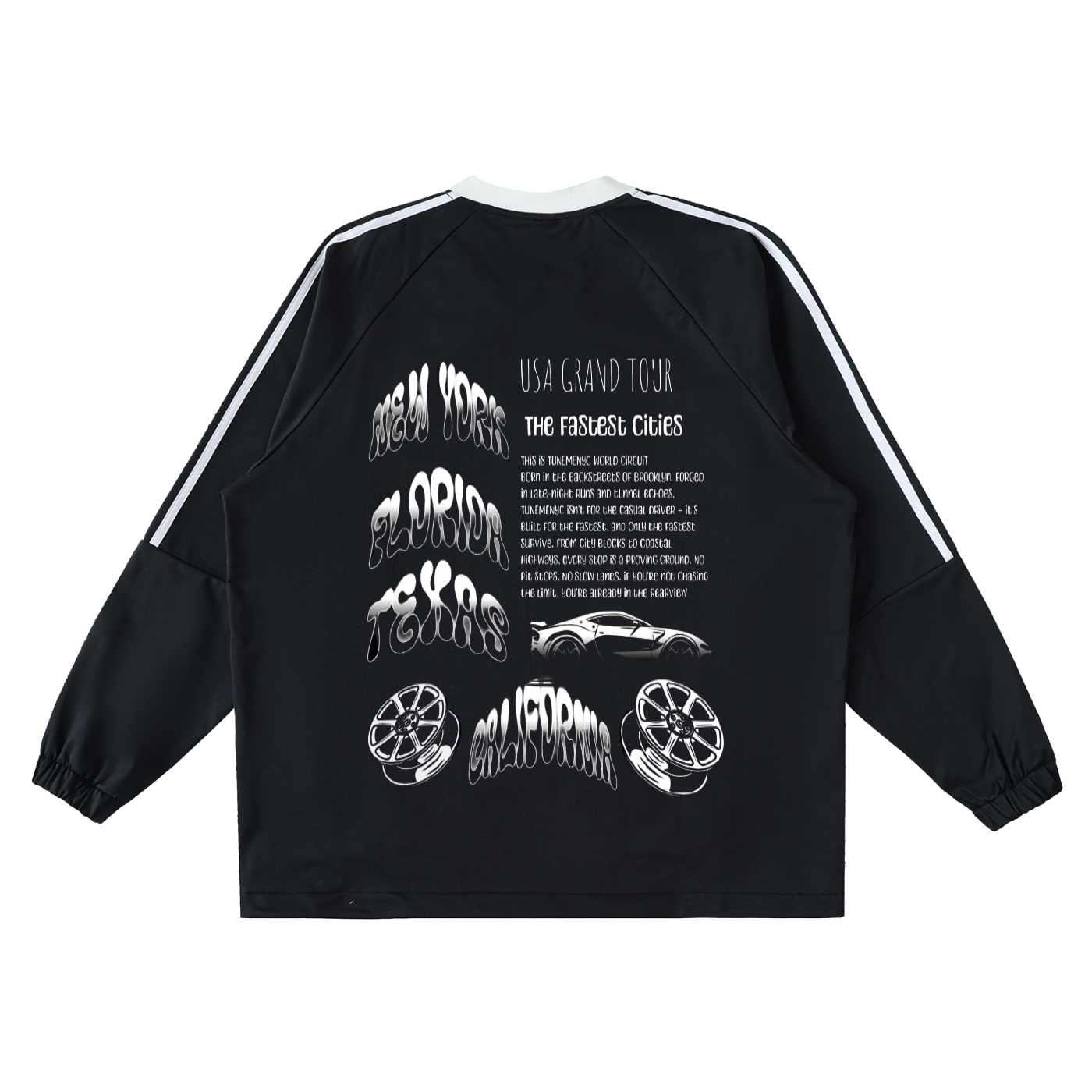 TMG SPEED MOTO X V-Neck Long-Sleeve T-Shirt