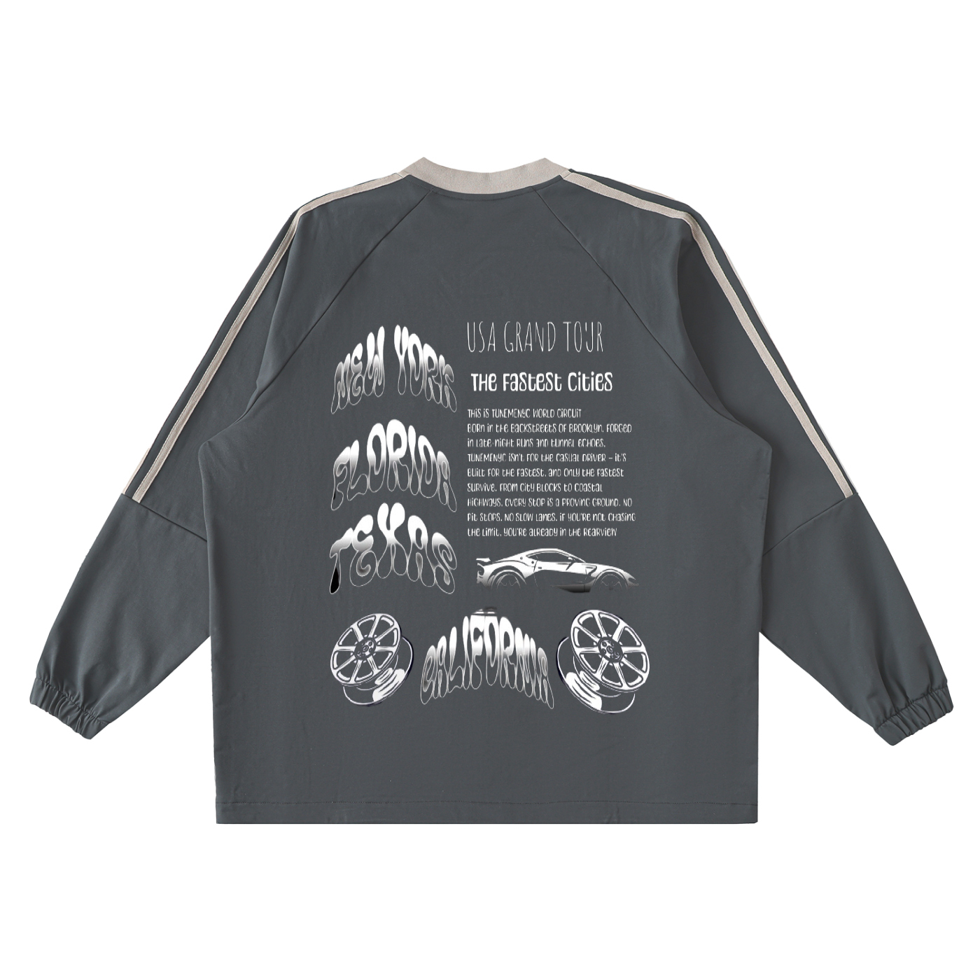 TMG SPEED MOTO X V-Neck Long-Sleeve T-Shirt