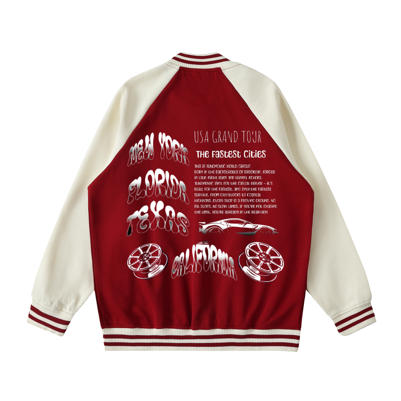 TMG LIMITED Varsity Jacket MODEL 1 50/50
